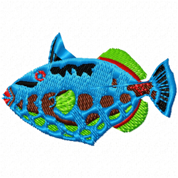Fishes Embroidery Design 10 Fishes Embroidery Design 10